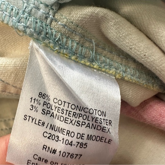 Alice & Olivia Striped Bell Bottom flared retro low waisted Jeans size 2 / 26 - Picture 10 of 11